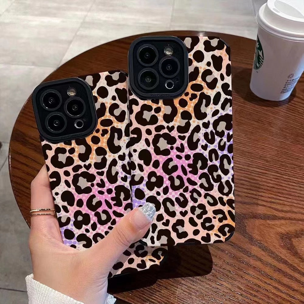 Case Leopard Colorful