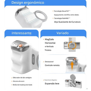Suporte Telesin® Magnético Bluetooth para Fotos