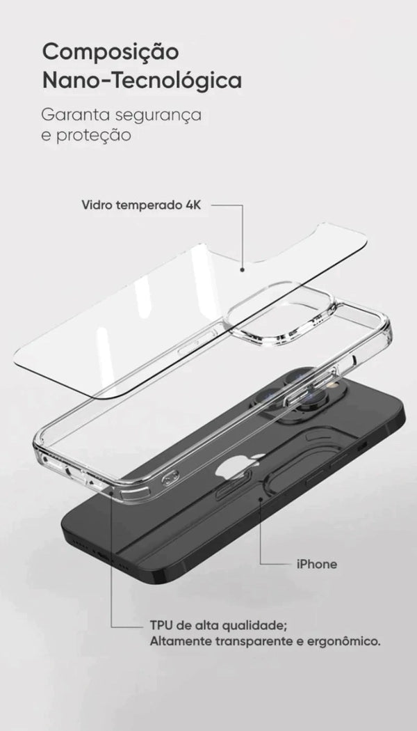 Capa para iPhone Case Nano Glass